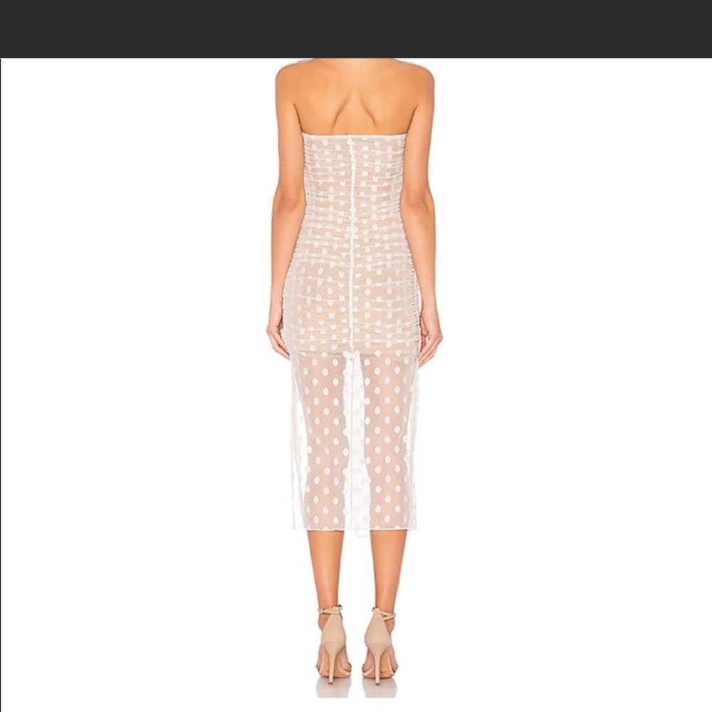 MAJORELLE Brady dress in white